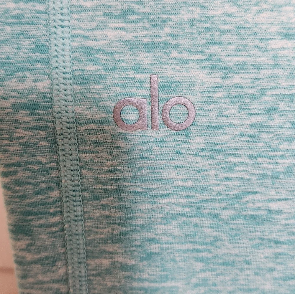 NEW Alo High Waist Lounge Leggings Blue Quartz Heather Small